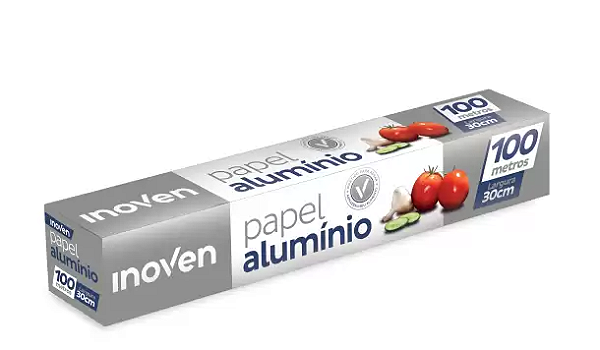 PAPEL ALUMINIO 30cm X 100mts (INOVEN)
