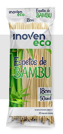 ESPETO DE BAMBU 18CM (INOVEN) C/50UN