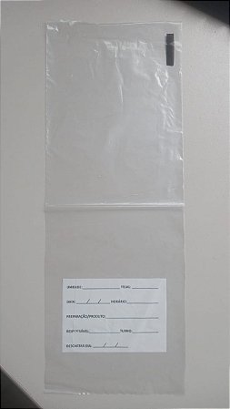 SACO AMOSTRA C/ TARJA BRANCA (12X30) C/1000un (SEGPLAST)