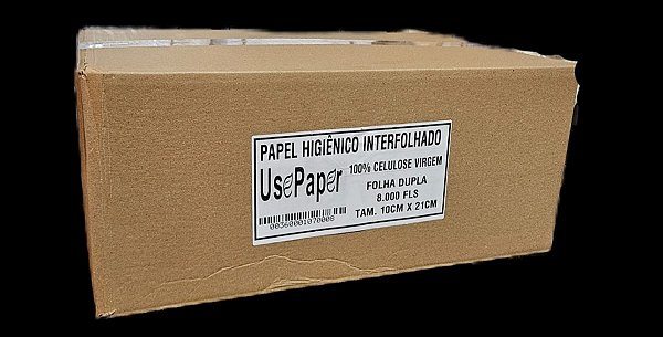 PAPEL HIG. INTERF. F. DUPLA (CAI-CAI) CX C/8.000fls USE PAPER (GRAMPEL)