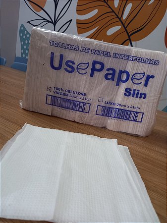 PAPEL INTERFOLHADO 2D (100% VIRGEM) 20X21 (USE PAPER)