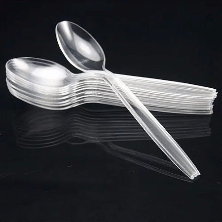 COLHER DESC. REFEIÇÃO MASTER CRISTAL CX C/ 500un (PLASTFOOD)