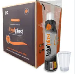 COPO DESC. 300ml PP TRANSP. (TOTALPLAST) CX C/2000un