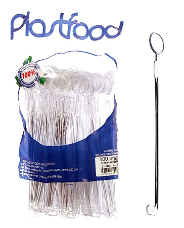MEXEDOR COCKTAIL BOLA (CRISTAL) (PCT C/ 100) - PLASTFOOD