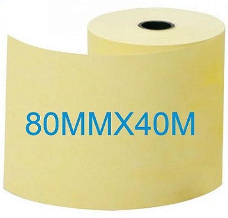 BOBINA TERMICA AMARELA 80x40m (CX C/ 30) DIRECT PAPER