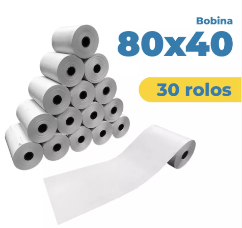 BOBINA TERMICA BRANCA 80x40m (RL) DIRECT PAPER