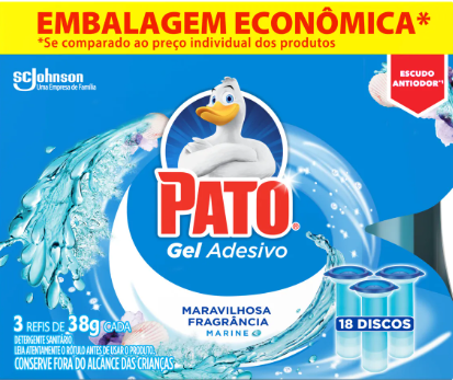 GEL ADESIVO PATO (REFIL) (CX C/18 DISCOS GEL)