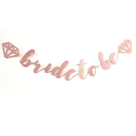 Varal ''Bride To Be'' Diamante Rosa Para Despedida De Solteira