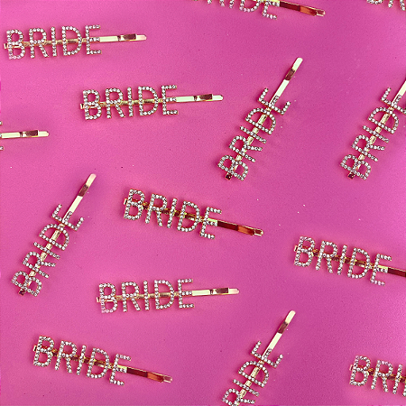 Presilha Dourada ''BRIDE'' Para Despedida De Solteira