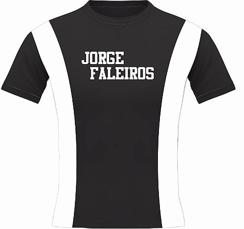 Camiseta Uniforme Jorge Faleiros - Preto