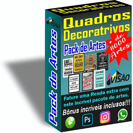 Pack 8000 Imagens para Quadros Decorativos