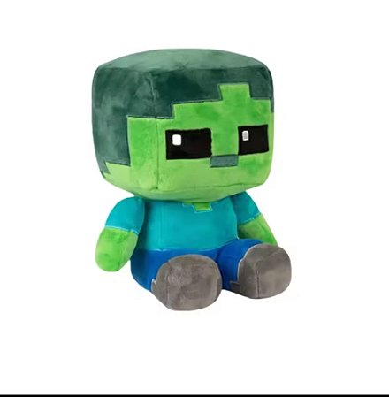 Pelúcia Minecraft Zombie 20 cm