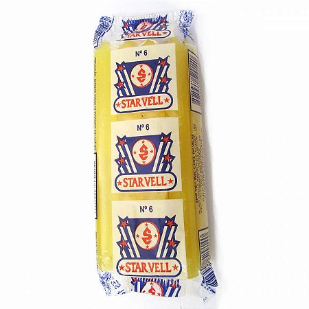 Vela Palito Tradicional N6 14cm (Pacote com 8) - Amarela