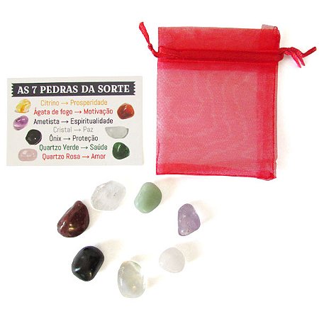 Kit 7 Pedras da Sorte: Prosperidade em Abundancia