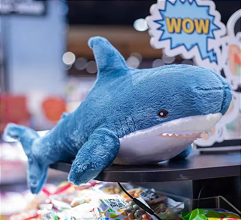Pelúcia animal marinho Tubarão 30 cm