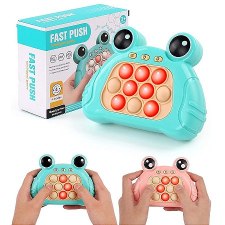 Pop It Eletronico Brinquedo Anti Stress Sapinho Green