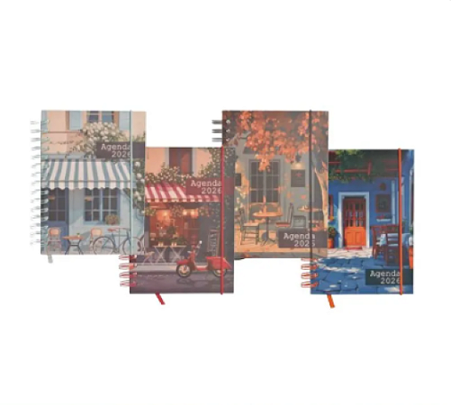 Agenda Espiral Capa Dura 2026 11x15cm Bistro Wincy