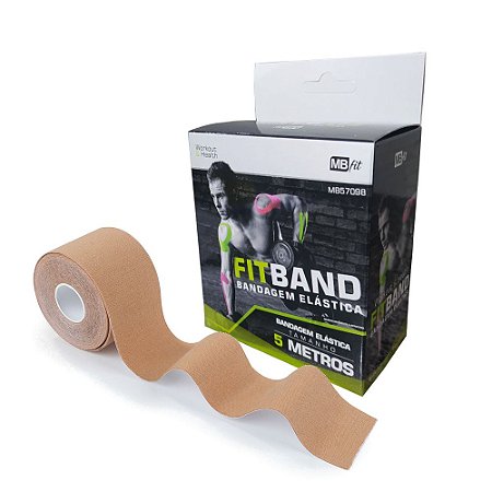BANDAGEM FUNCIONAL ELÁSTICA FITA KINESIO ADESIVA SPORT
