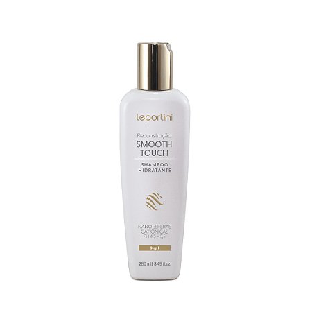 Shampoo Hidratante - Nanoesferas Catiônicas Smooth Touch LEPORTINI