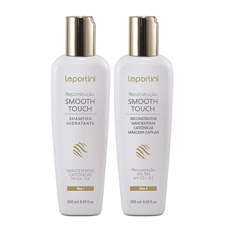 Kit Shampoo e Reconstrutor LEPORTINI - Limpa Suavemente e Reconstrói