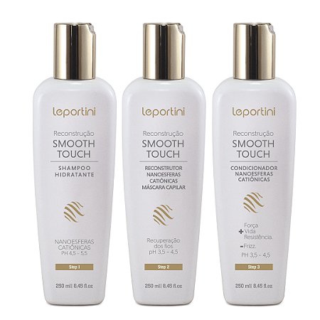 Tratamentos Diários - Kit Smooth Touch Leportini 3 Passos