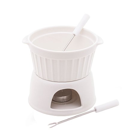 Mini aparelho de fondue cerâmica para chocolate