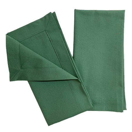 Guardanapo de tecido verde folha