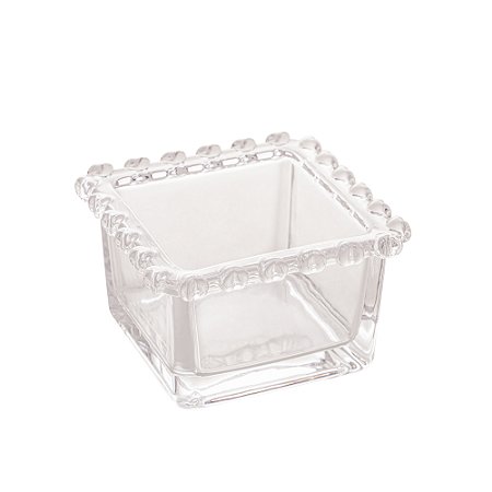 Bowl quadrado cristal coração