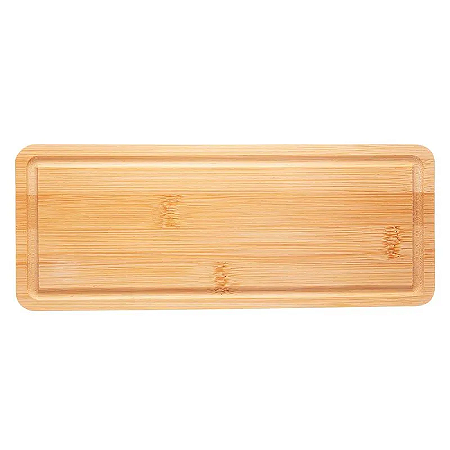 Bandeja retangular bambu