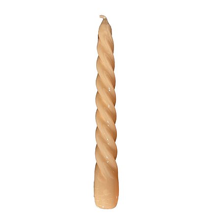 Vela espiral cor creme