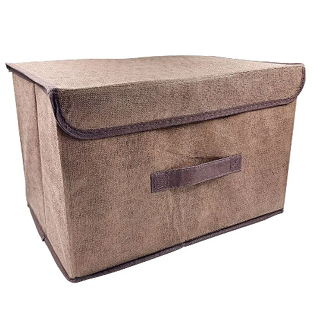 Caixa organizadora dobrável com tampa 38X23 cm