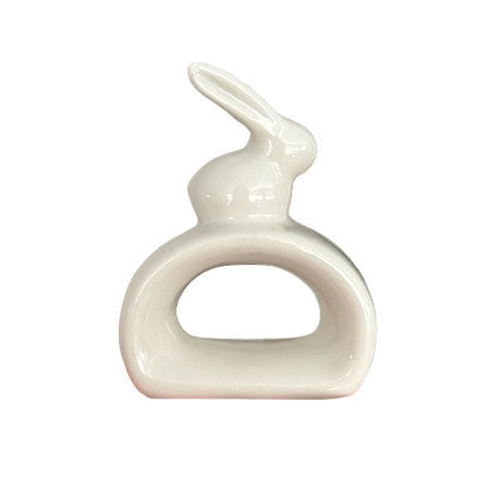 Porta-guardanapo coelho porcelana