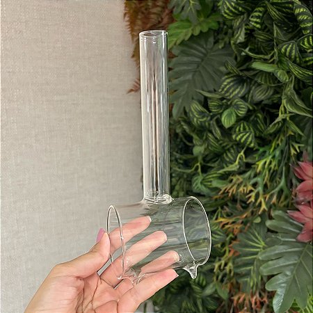 Vaso vidro 1 tubo - solitário