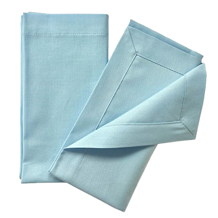 Guardanapo de tecido azul claro