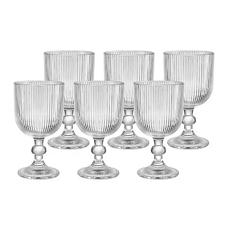 Kit com 6 taças texturizadas