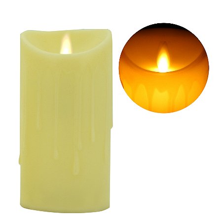 Vela led 15 cm efeito realista