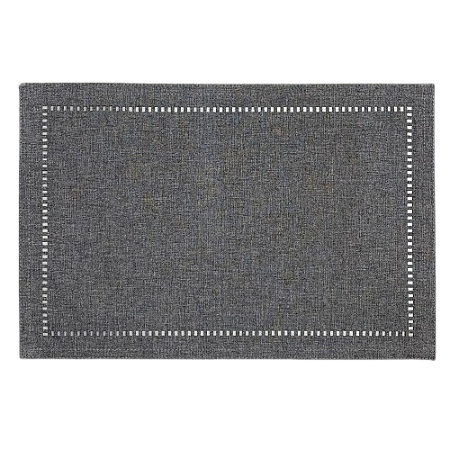 Jogo americano cinza escuro