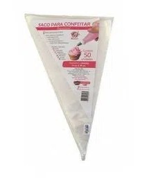 SACO P/ CONFEITAR 38X27CM BOCA GRD C/50