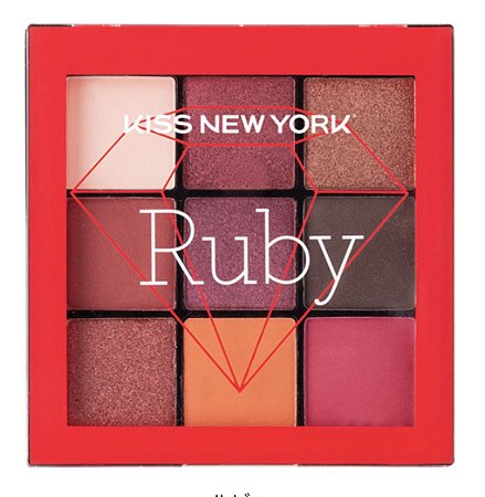 KISS NEW YORK - Paleta de Sombra - Ruby (14g)