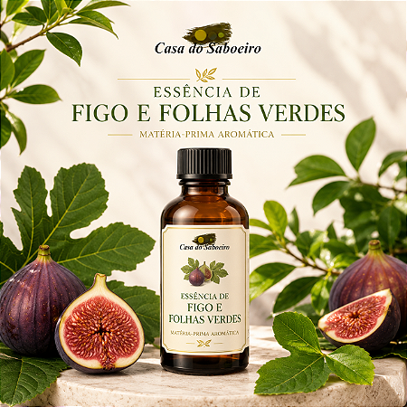 ESSENCIA FIGO E FOLHAS VERDE