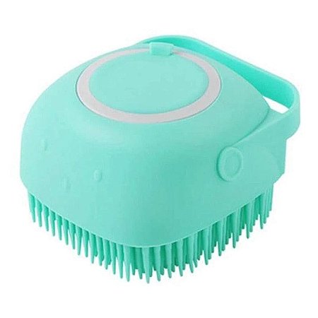 Esponja De Silicone Para Banho Com Dispenser Shampoo