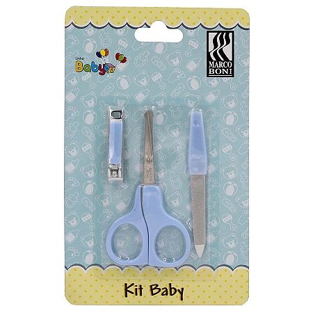 Kit Manicure Azul 3 Pcs Belita Mimos Enxoval Para Bebe E Mimos Para Bebe Loja De Bebe