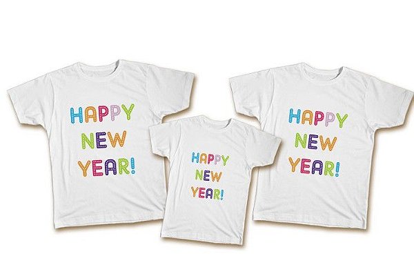 camisa ano novo familia