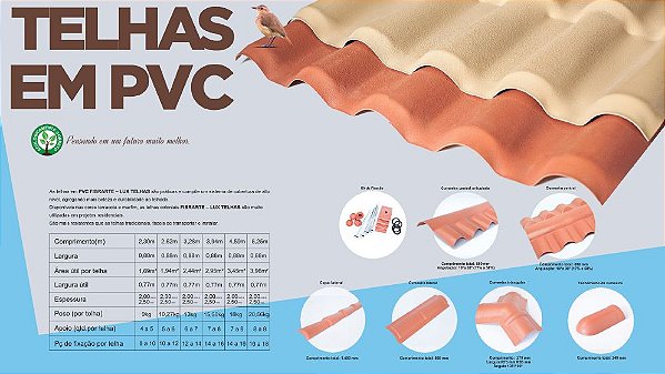 Telha de PVC LUXTELHAS