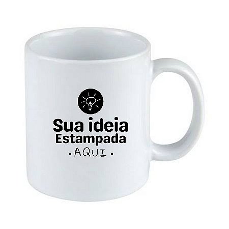 Caneca porcelana personalizada 325ml