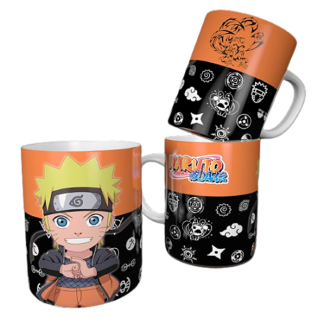 Caneca porcelana Universo Naruto 325ml