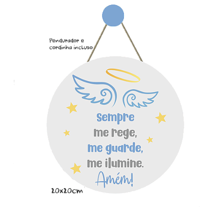 Enfeite porta Maternidade personalizado Santo Anjo