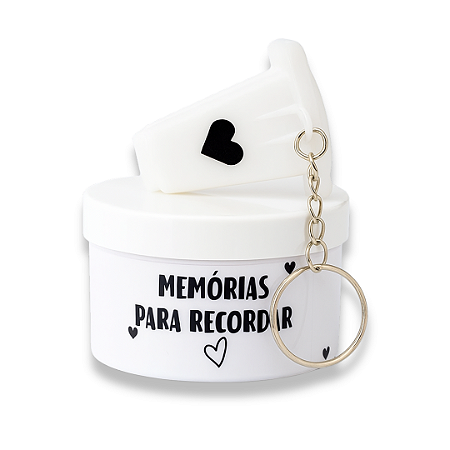 Potinho Memórias com Monóculo personalizado com foto ou frase