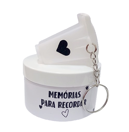 Potinho Memórias com Monóculo personalizado com foto ou frase