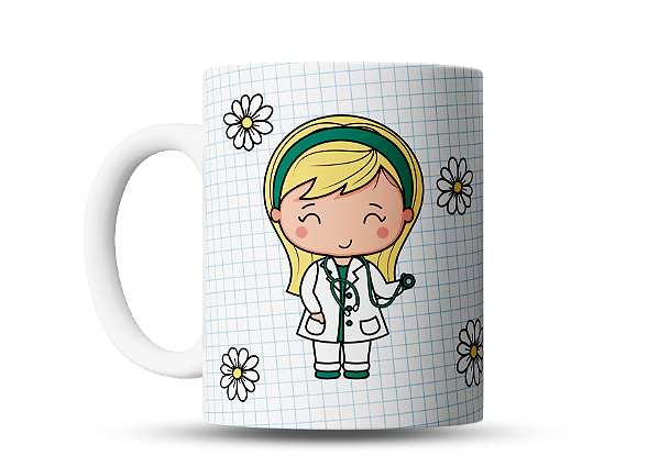 Caneca personalizada profissão cuidadora de idosos